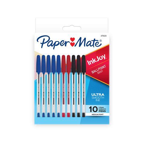 Buy Paper Mate Inkjoy 100 Assorted Colours 10 pack .